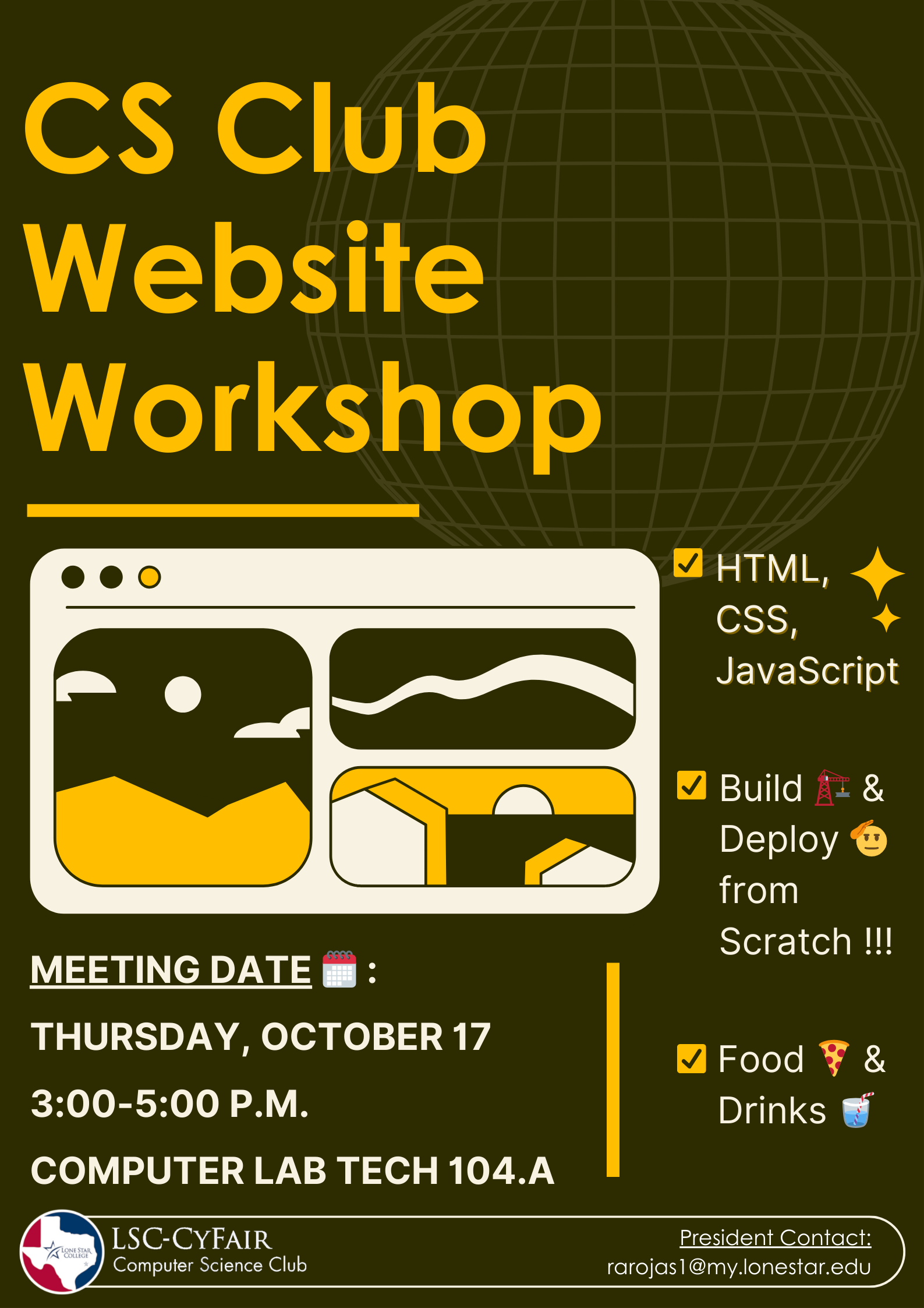Website Workshop — poster